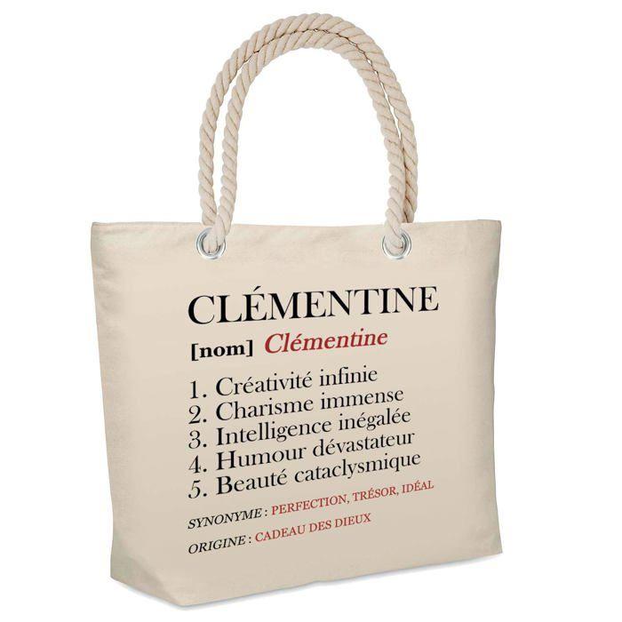 Sac de plage - PLANETEE - Clémentine Définition - Coton - Grande contenance - Anses solides