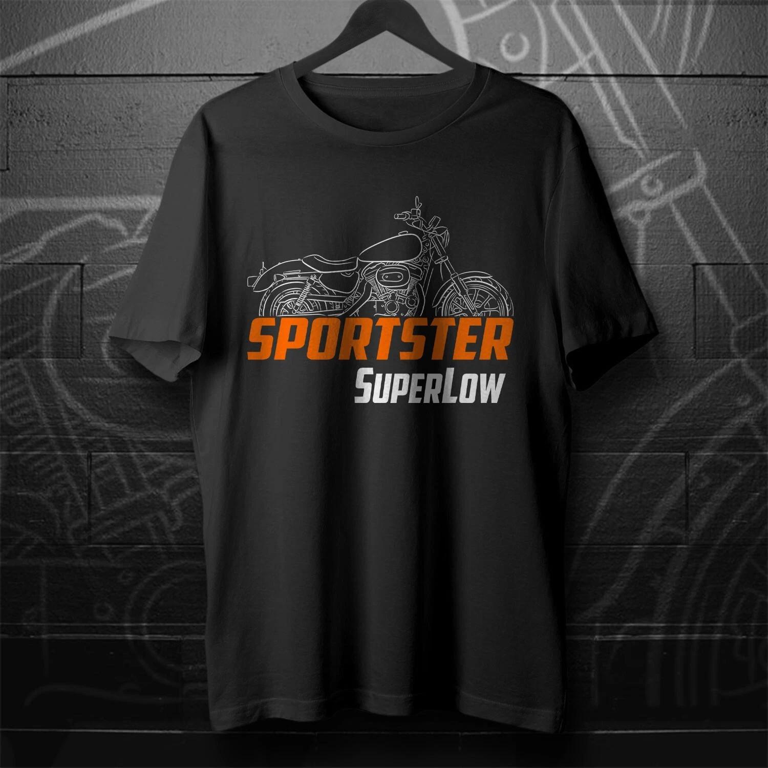 Black men s and women s T-shirt For Harley-Davidson Sportster XL 883 SuperLow 2011-15- Motorcycle XXL