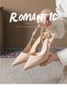 128-8 Summer Pointed Toe Stiletto High Heels: Single Strap, Closed Toe, Versatile for Daily Wear, Slimming Fit.
