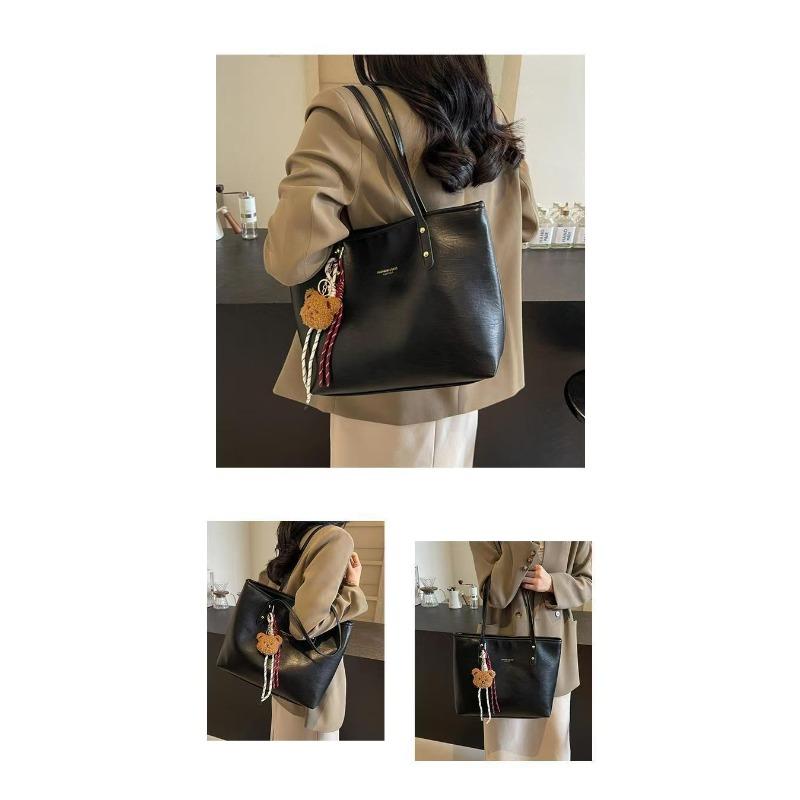 Vintage Large Capacity Tote Bag for Women,2025 New Autumn Winter Casual Shoulder Bag Student Handbag