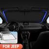 Für Jeep Compass 2017-2026 2026 2026 2026 Auto Windschutzscheiben-Sonnenschutzabdeckung Frontscheiben-Sonnenschutz Visier Auto Innenraum UV-Schutz