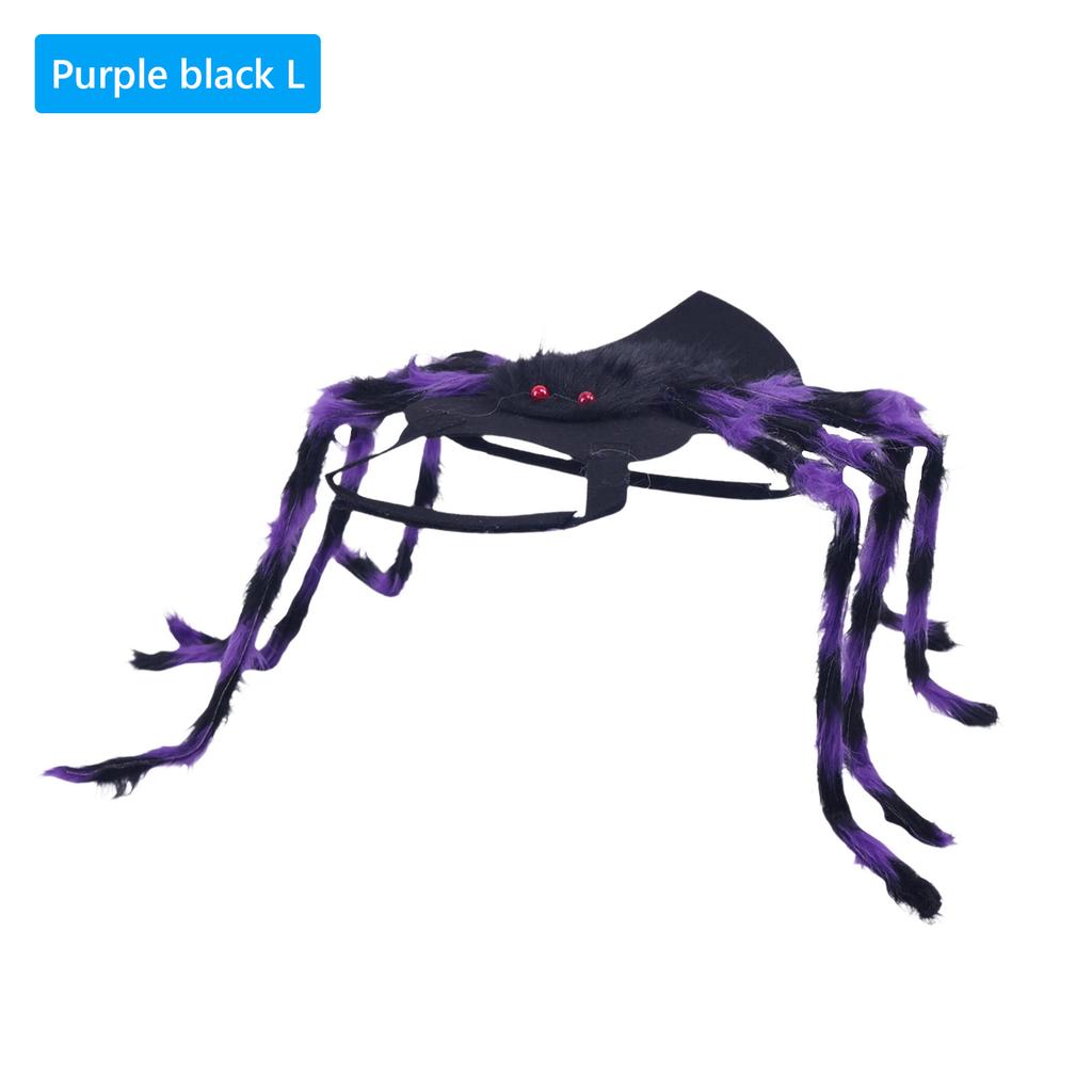 Haustier Spinnenkostüm Verstellbarer Riemen Felliges Hunde Spinnenkostüm Halloween Spinnenkostüme Weihnachtsdekorationen Haustierbedarf