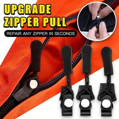 3/6/9pcs Zipper Repair Kit, Universal Replacement Instant Zipper Fix Sliding Teeth Screw Head