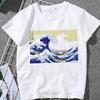 This Stylish Women's Summer T-shirt Features A Whale and Wave Print, in A Trendy Japanese Harajuku Style.Summer Streetwear Y2K