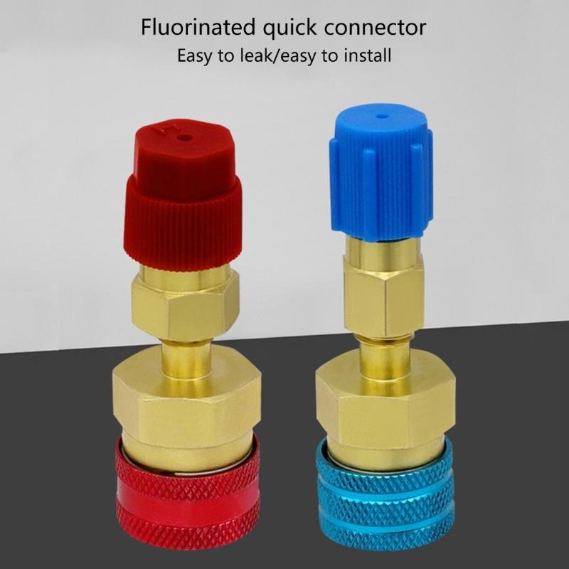 Refrigerant Quick Couplers Quick Couplers Adapters for R1234YF Car Air Conditioner Charging Quick Connector