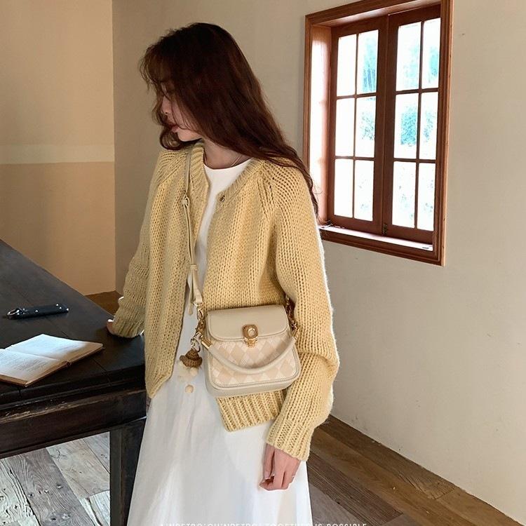 Špičková kabelka Sweet Time malá čtvercová temperamentní svěží Ins styl taška přes rameno crossbody pro ženy