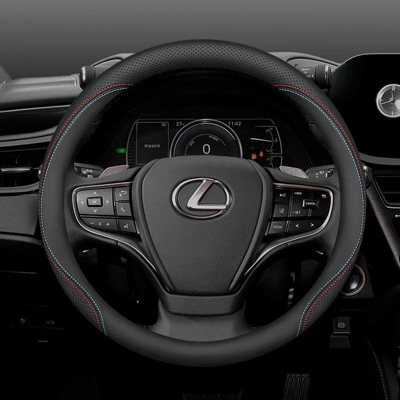 Leder Auto Lenkradabdeckung für Lexus NX350 RX NX RX450h LX600 LBX ES NX250 ES350 RX350 RX350h 2021 2022 2023 2024 2025