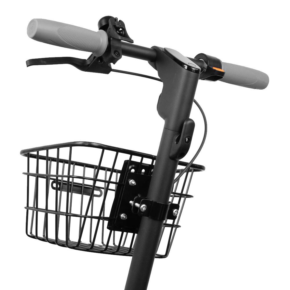 Universal Iron Tube Front Basket for Electric Scooters - Portable Storage Accessory