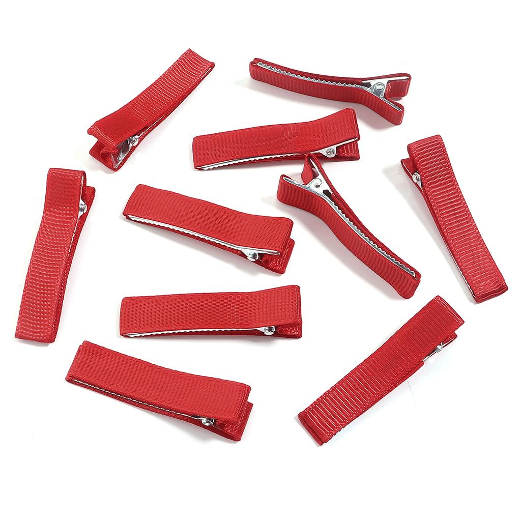 10pcs/Bag Multicolor Cloth Wrapped The Metal Duckbill Hair Clip For Jewelry Making Hairpins DIY Hairpins Base Decorations