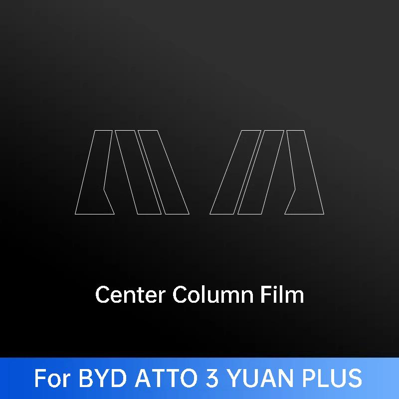 For BYD Seal U Qin L Plus Seal 6 Han EV DM-i ATTO 2 3 8 Sealion 5 6 7 8 Car Pillar B Protective Film Exterior Accessories