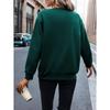 Damen Freizeitsport Wollgefüttertes Sweatshirt Langarm Pullover, Rundhalsausschnitt, Modisches Sportoberteil, Herbst und Winter Streetwear