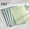 Colorful Document Organizer 5PCS Side Opening File Folder, with Rotating Sliding Bar, Lightweight Clip Folder Durable PP Gradient Color