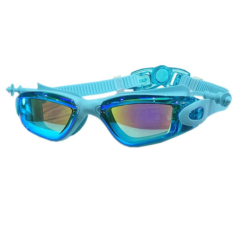 Large Frame HD Anti-Fog Waterproof Adult Swimming Goggles