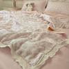 Lace Lace Bedding Four-piece Set Soft Skin-friendly Breathable Washed Sheets Quilt Cover Pillowcase