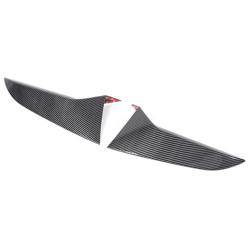 

ABS Carbon fiber For Subaru Crosstrek 2026 2026 Car Rear Window Glass C-pillar Decorative Panel Sticker Car Exterior Accessories чёрный