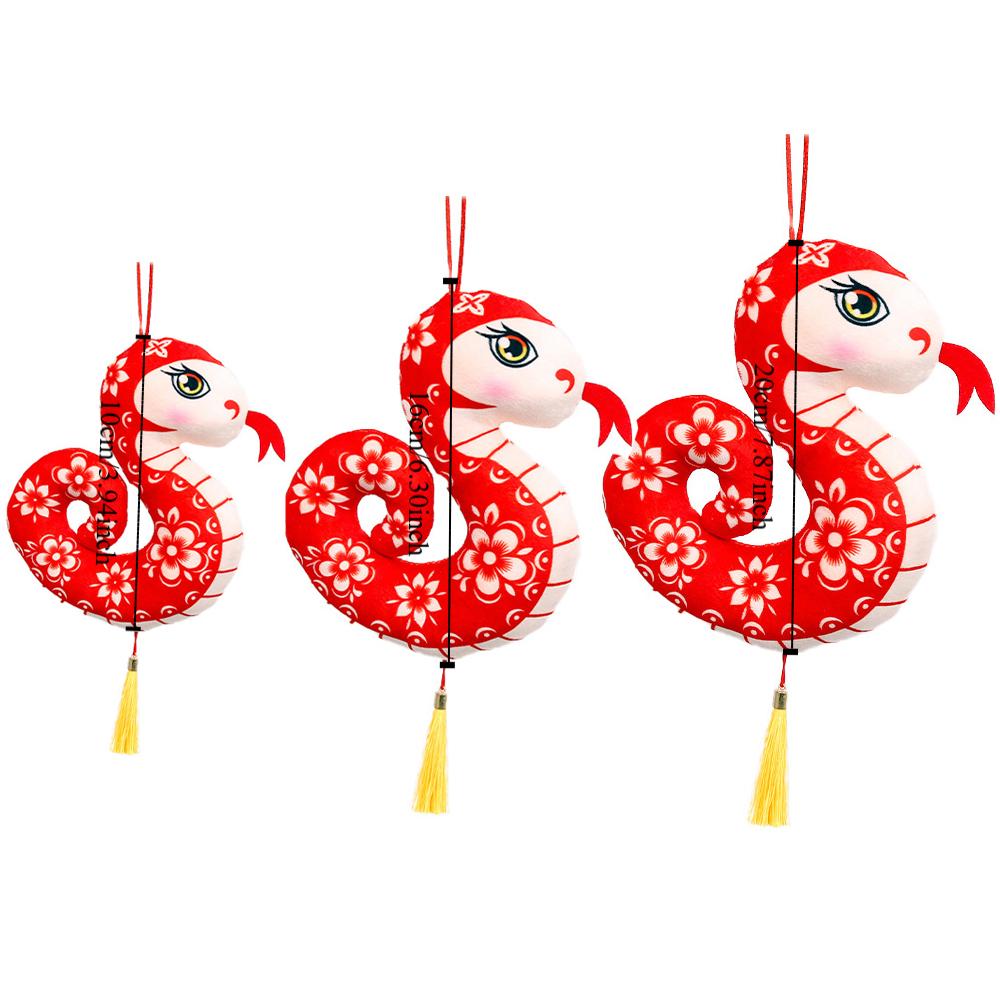 Tassels Snake Mascot Hangings Flower 2025 New Year Toys Lovely Snake Dolls Pendant  Students