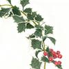 Vine Garland 69Inch Realistic Leaves With Red Berries Decorative Vines For Home Living Room Front Door Patio Outdoor Garden Yard