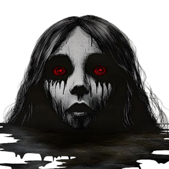 1 Set Halloween Female Ghost Sticker Waterproof PVC Self-adhesive Creepy Home Bedroom Living Room Wall Floor Decoration 3D Effect Lady Ghost Decal