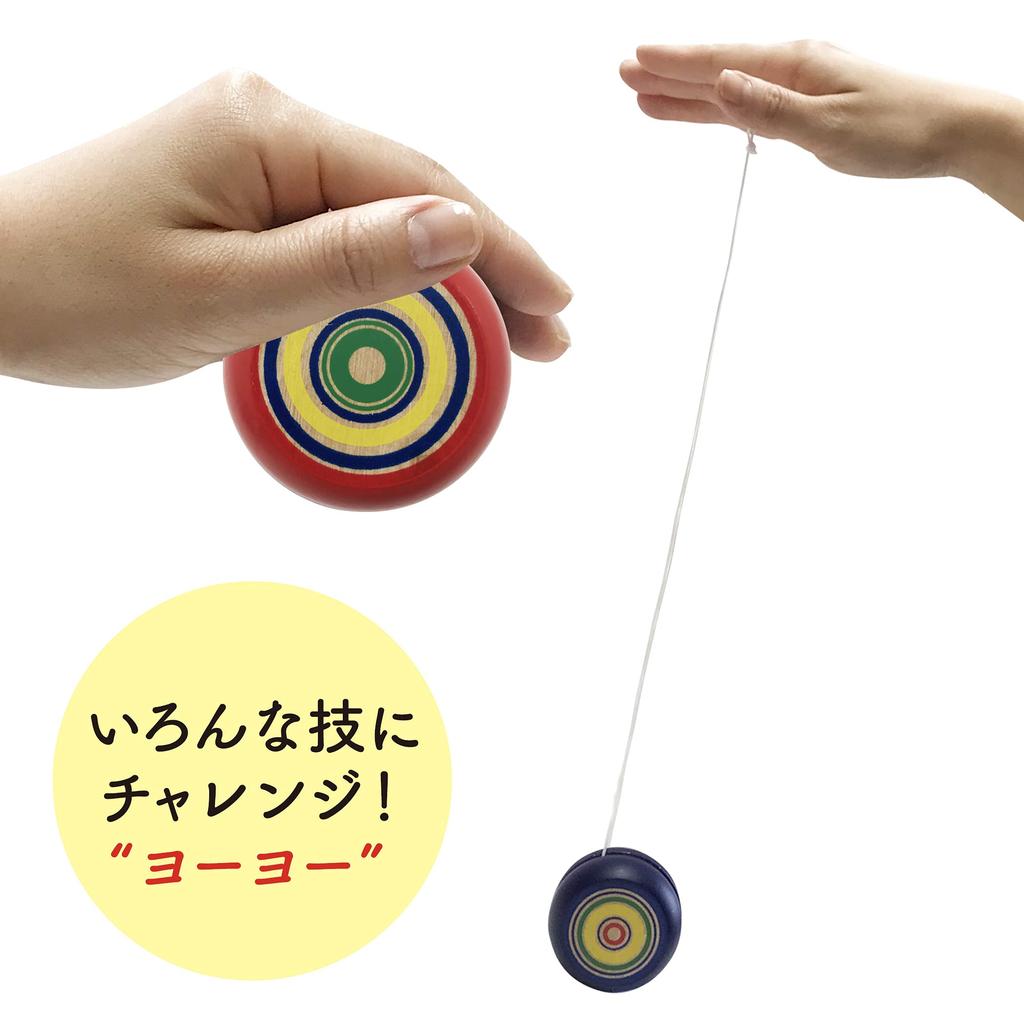 Nostalgic Toy Hand Play Wooden Bamboo Folk Toy Folk Educational Toys Wooden Bamboo Set, Toys, Kendama, Yo-Yo, Dragonfly, Toys, Set, Crafts, Toys,