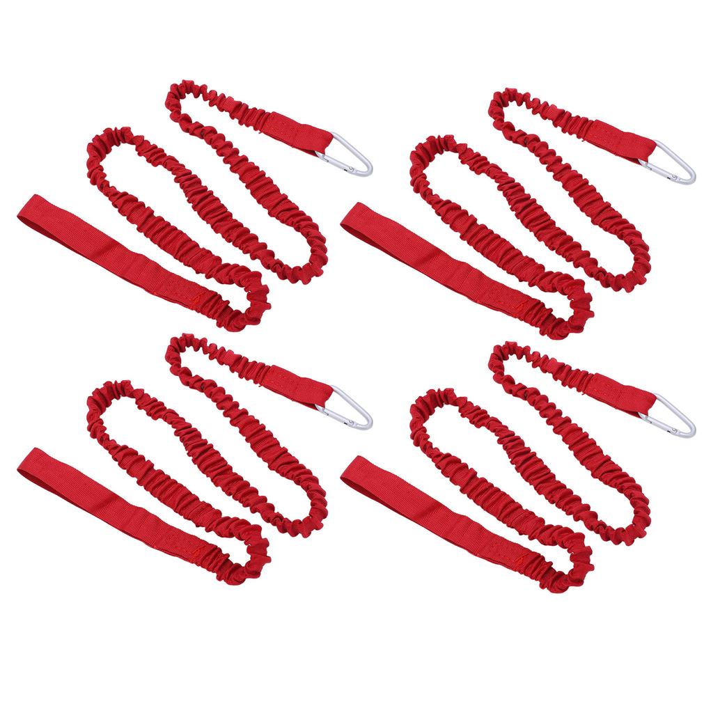 4 STÜCKE Kajak Rutenfangleine Nylon Elastisch Anti-Verloren Kajak Paddel Leine Für Treiben Surfen Rot