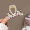 Resin Hair Grab Clip Double-side Dog Hair Claw Headdress Cat Shark Clip  Hair Styling
