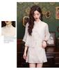 2026 Summer New Chinese Fairy Short Skirt Set with Chinese Style Pan Button Top Two Piece Set Shirt for Women