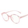 Round Frame Anti Blue Glasses Plain Glasses Lens Art Original Home Anti Blue Light Glasses Students Frame Glasses
