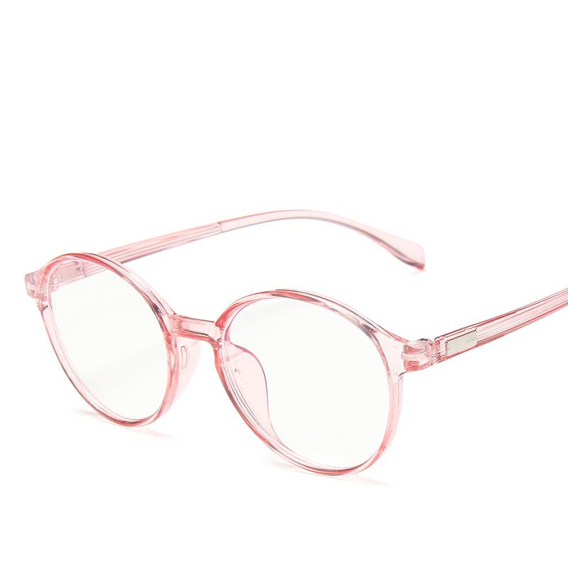 Round Frame Anti Blue Glasses Plain Glasses Lens Art Original Home Anti Blue Light Glasses Students Frame Glasses