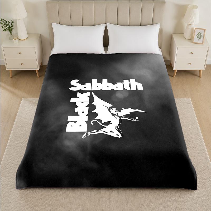 Coperta in Flanella con Stampa Led Zeppelin Morbida e Leggera Coperta Plaid in Peluche per Letto Divano Uso Domestico