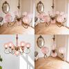 MZISOSOD French Vintage Wrought Iron Glass Chandelier for Living Room Dining Room Bedroom Lighting Fixtures Mid Century
