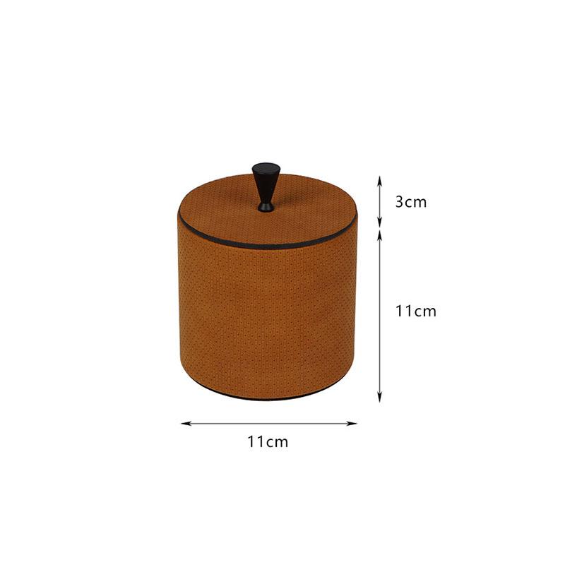 

Leather Jewelry Box Cloakroom Jewelry Storage Boxes Modern Minimalist Desktop Organizer Box Room Soft Decoration Boxes Ornaments