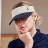 Studded Logo Two-Tone Sun Cap Black