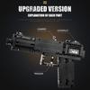 MOULD KING Blocuri creative de jucării Pistol The Glock Model de pistol automat Blocuri de construcție Cărămizi Jucării pentru copii Cadouri de Crăciun