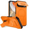 Custodia a Staffa Corazzata Resistente con Copri Fotocamera Scorrevole Per Google Pixel 10 9 Pro XL 9A Per Supporto di Ricarica Magnetica Magsafe
