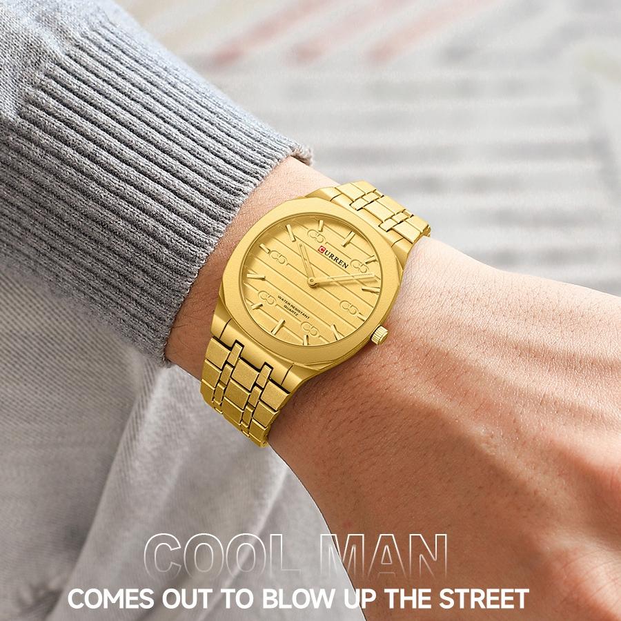 CURREN Fashion Brand Thin Quartz Watch Simple Personalized Colors Wristwatches Waterproof Clock