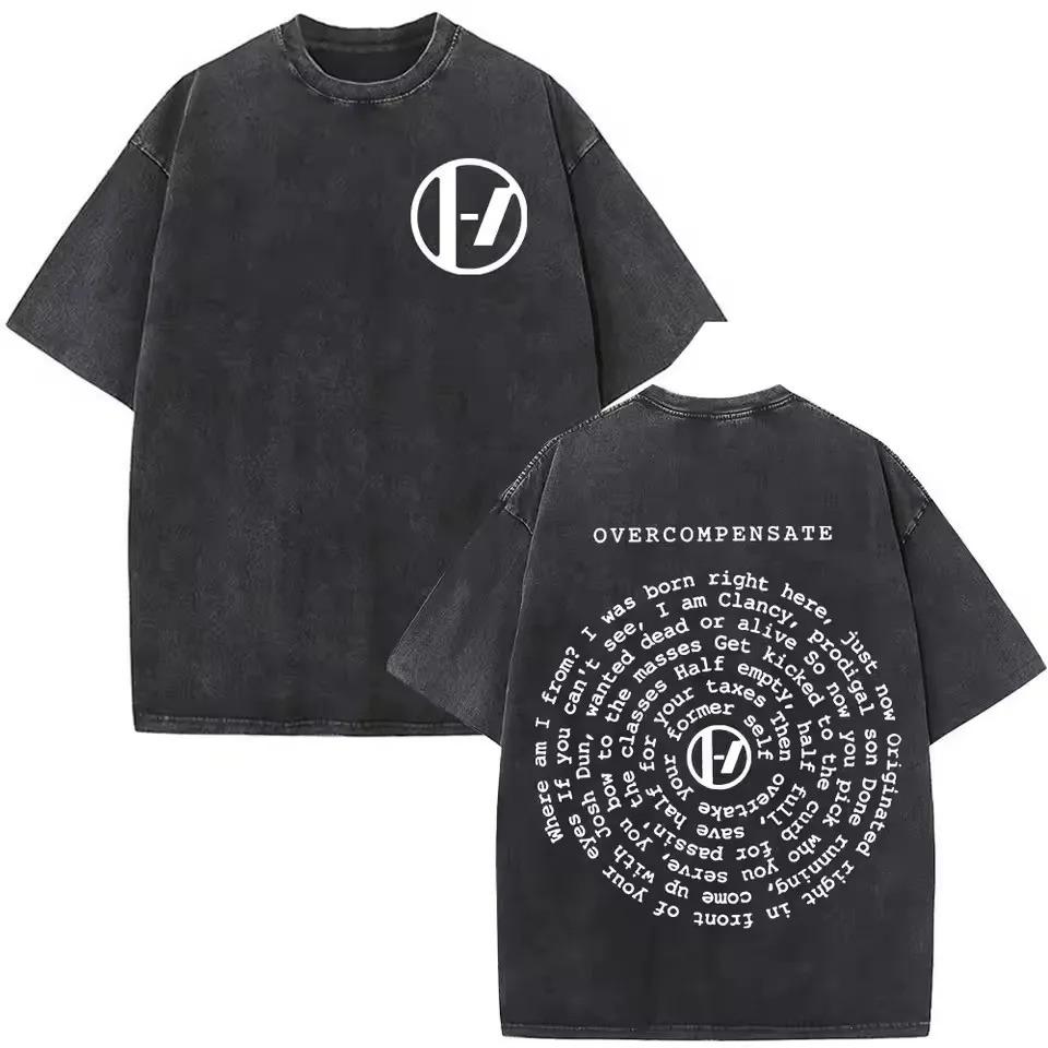 2026 Twenty One Pilots Vintage Washed New Arrival Unisex Clothes Tee Shirt Homme Graphic T-Shirts Unisex Tshirt for Unisex Ropa Hombre