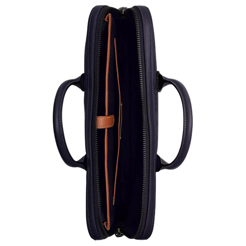 Coach Theo 40 Classic Logo Canvas Briefcase Large Men Briefcase Midnight-Navy CAK97-DWP
