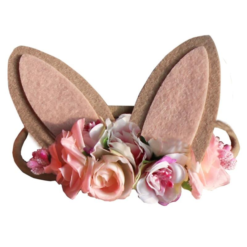 Big Rabbit Ears Headband Kids Easter Gift Bunny Easter Parti Welcome Spring Happy Easter Day Decor For Home Girl Rabbit Dec Fav