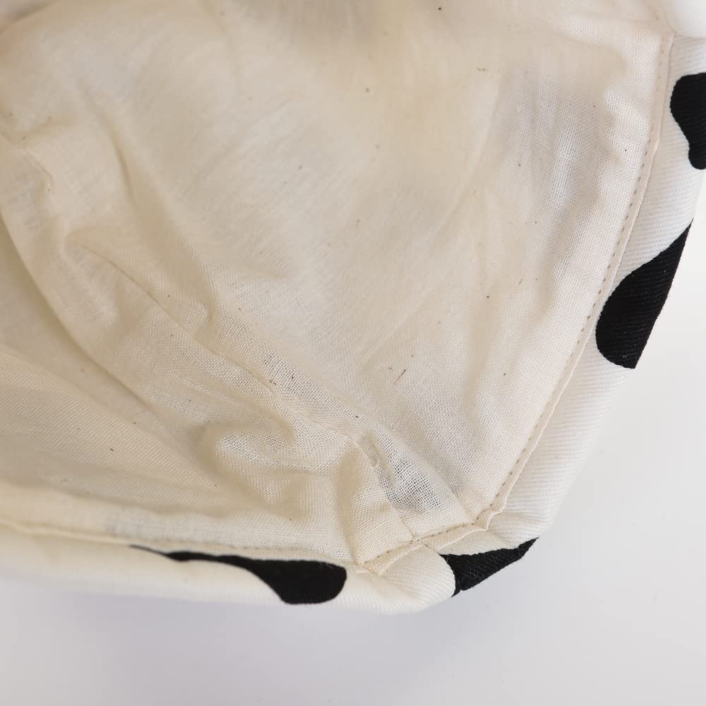 Stylish Tea Cozy Teapot Cover with Holstein Cow White Animal Design, Crafted by Kawashima Sachiko and Akiko, Made in Japan, 100% Cotton