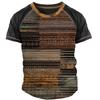 Vintage T Shirt For Men 3d Patchwork Print T-Shirt Oversized Casual Short Sleeved Summer Streetwear Man Clothing O-neck Tees Top