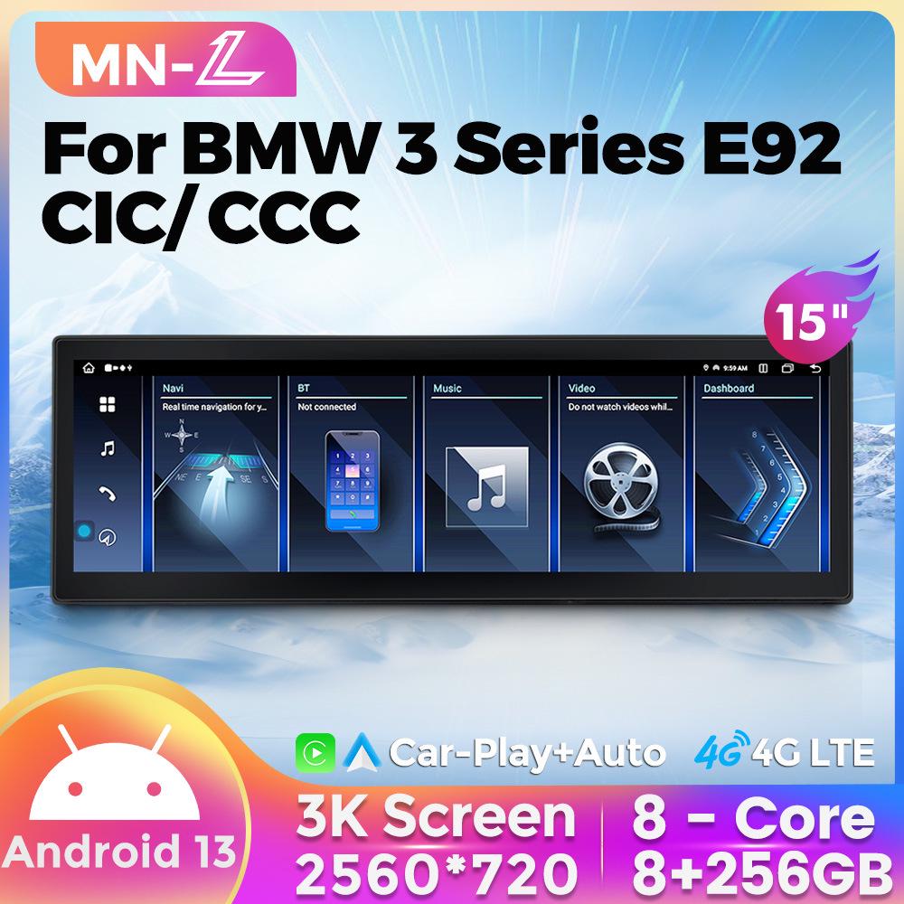 15" BMW 3 Series E90-E92 CIC/CCC Navigation Retrofit Screen