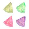 Cheese Sugar Ball Squeeze Toy Transparent Glitter Cheese Stress Relief Fidget Toy Hand Relaxation Triangle Cheese