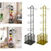 Sports Ball Storage Rack Stable Basketball Holder for Household Garage Rugby Black