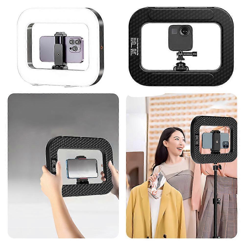 Portable Handheld Ring Light - Rechargeable Selfie & Live Streaming Light, Desktop Photography Light for Mobile