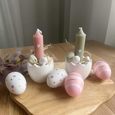 Ostereierschalen Silikonformen für Kerzenhalter, Unregelmäßige Form Heimdeko Bastelwerkzeuge, Für DIY Gips, Kerzenherstellung