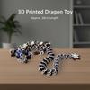 Realistic 3D Printed Dragon Toy Multicolor 30cm Snowflake Dragon Ornament PLA Creative Simulation Animal Model Desktop Ornament