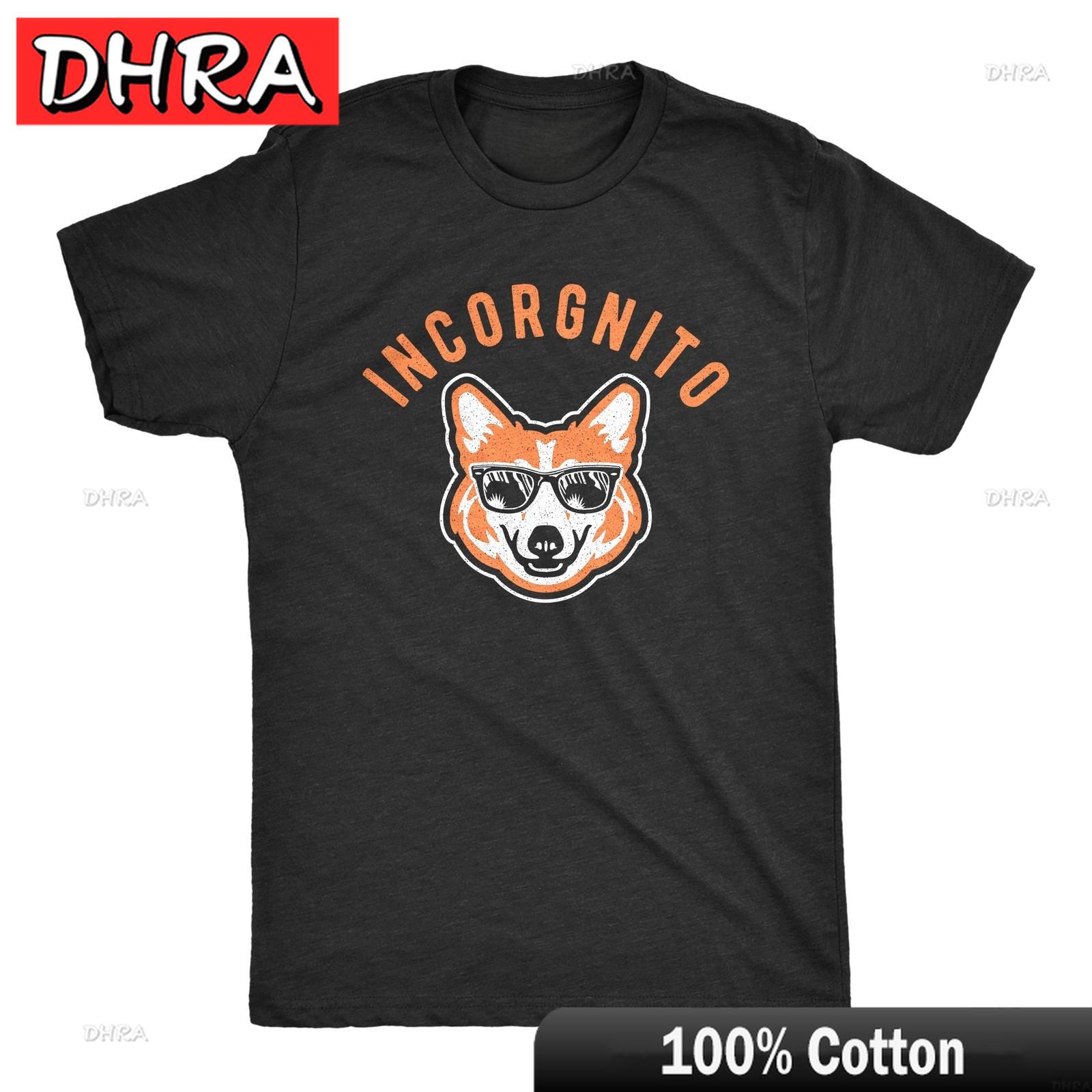 Unisexs Incorgnito T Shirt Funny Incognito Corgi Graphic Pet Dog Puppy Animal Lover Neck Tee Shirt Urban Hip Hop Trendy Casual Top S
