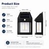 4PCS Solar Motion Sensor Wall Lights Outdoor Waterproof LED Garden Fence Patio Porch Balcony Warm White Security Lighting