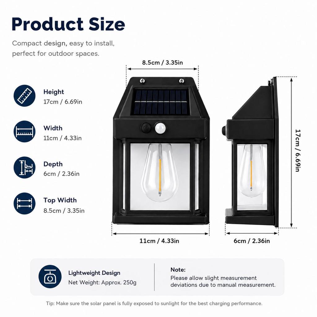 4PCS Solar Motion Sensor Wall Lights Outdoor Waterproof LED Garden Fence Patio Porch Balcony Warm White Security Lighting