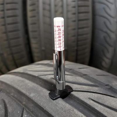 Car 25mm Two-Sided Mark Digital Tyre Tread Depth Gauge Measuring Pen Tire Ruler